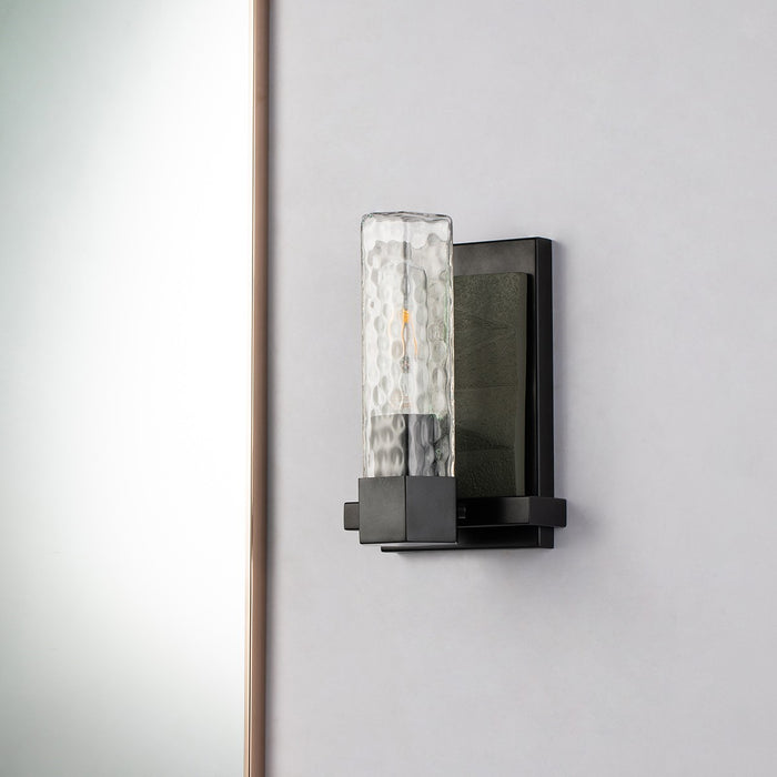 Lucas + McKearn BB91595-1 One Light Wall Sconce, Black+Grey