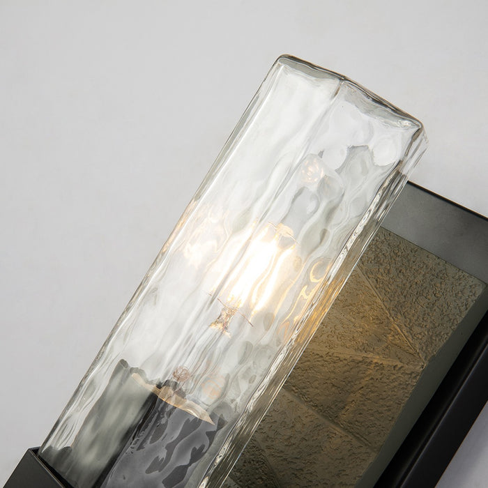 Lucas + McKearn BB91595-1 One Light Wall Sconce, Black+Grey