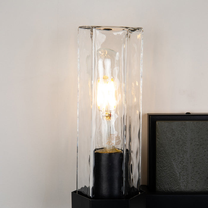 Lucas + McKearn BB91595-2 Two Light Vanity, Black+Grey