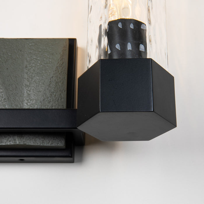 Lucas + McKearn BB91595-2 Two Light Vanity, Black+Grey