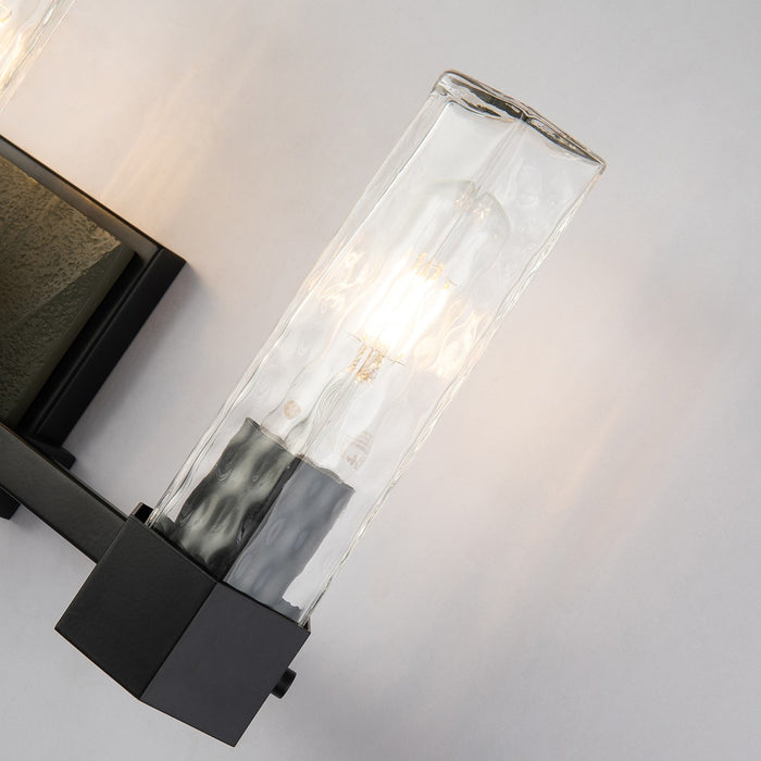 Lucas + McKearn BB91595-3 Three Light Vanity, Black+Grey