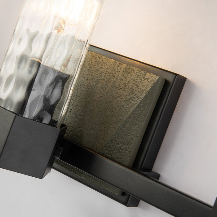 Lucas + McKearn BB91595-3 Three Light Vanity, Black+Grey