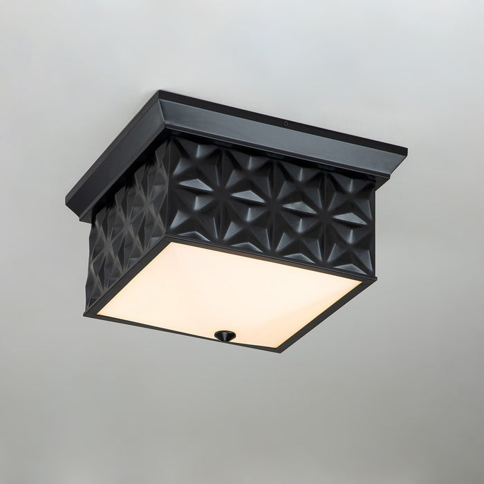 Lucas + McKearn FM1302MB-14 Four Light Flush Mount, Matte Black