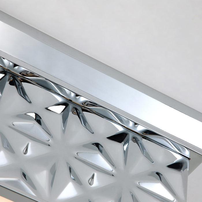 Lucas + McKearn FM1302PC-14 Four Light Flush Mount, Polished Chrome