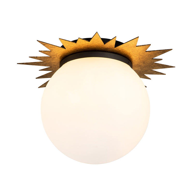 Lucas + McKearn FM90417G-15 Three Light Flush Mount, Wzc+Gold