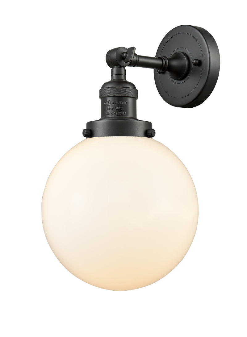 Innovations 203-OB-G201-8 One Light Wall Sconce, Oil Rubbed Bronze