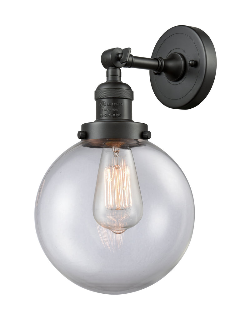 Innovations 203-OB-G202-8 One Light Wall Sconce, Oil Rubbed Bronze