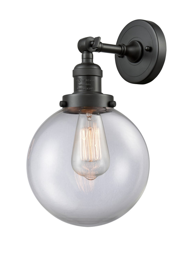 Innovations 203-OB-G202-8-LED LED Wall Sconce, Oil Rubbed Bronze