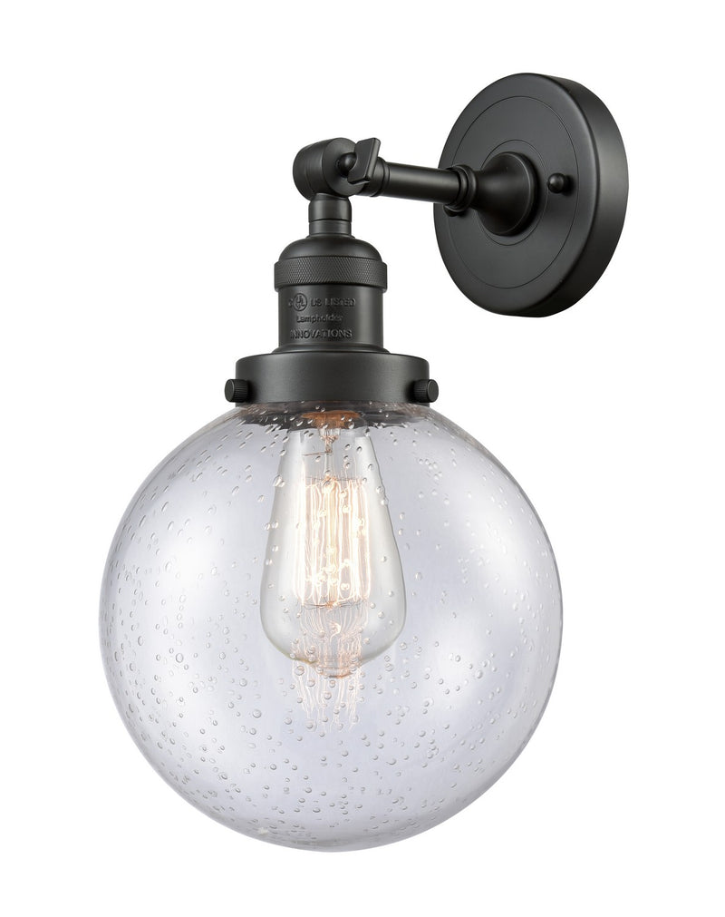 Innovations 203-OB-G204-8-LED LED Wall Sconce, Oil Rubbed Bronze