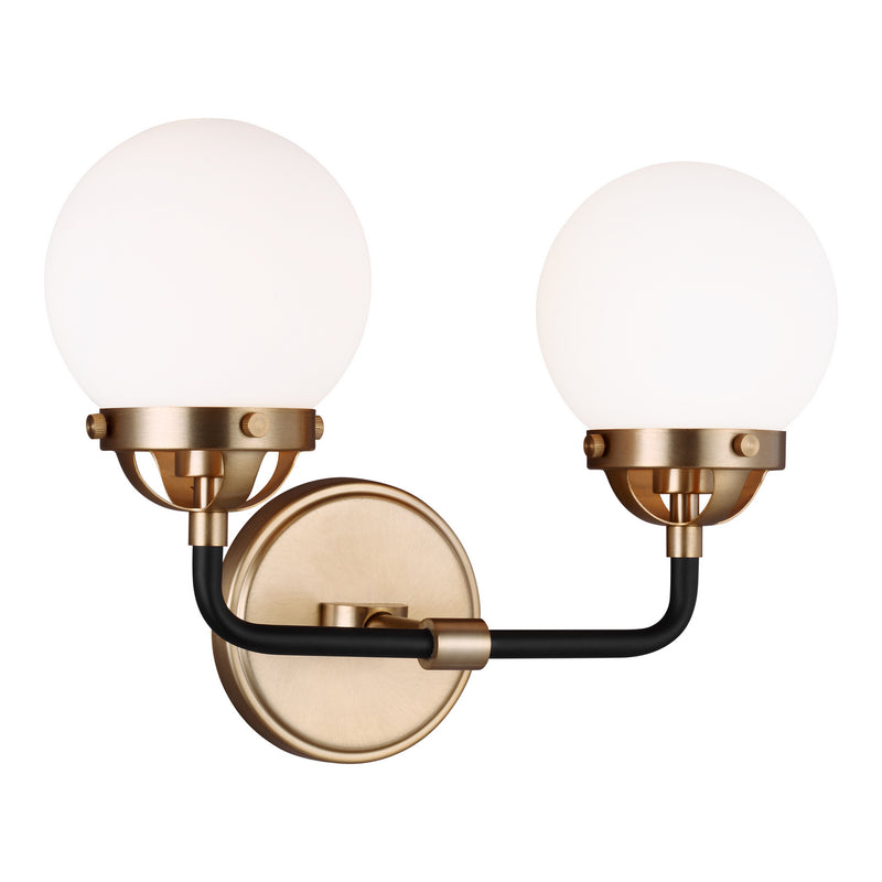 Visual Comfort Studio 4487902-848 Two Light Wall / Bath, Satin Brass