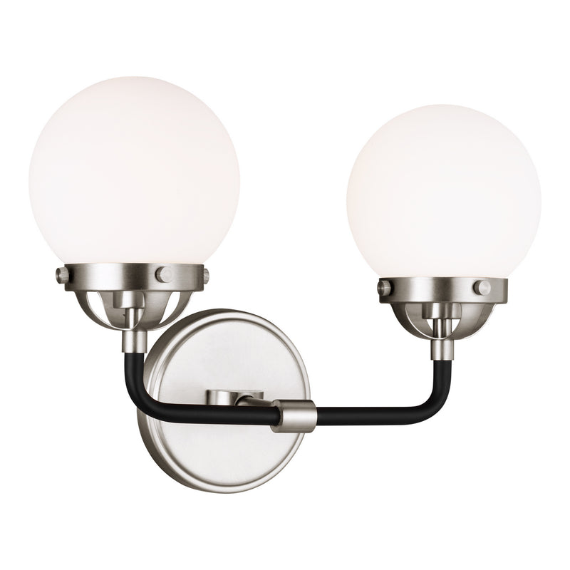 Visual Comfort Studio 4487902-962 Two Light Wall / Bath, Brushed Nickel