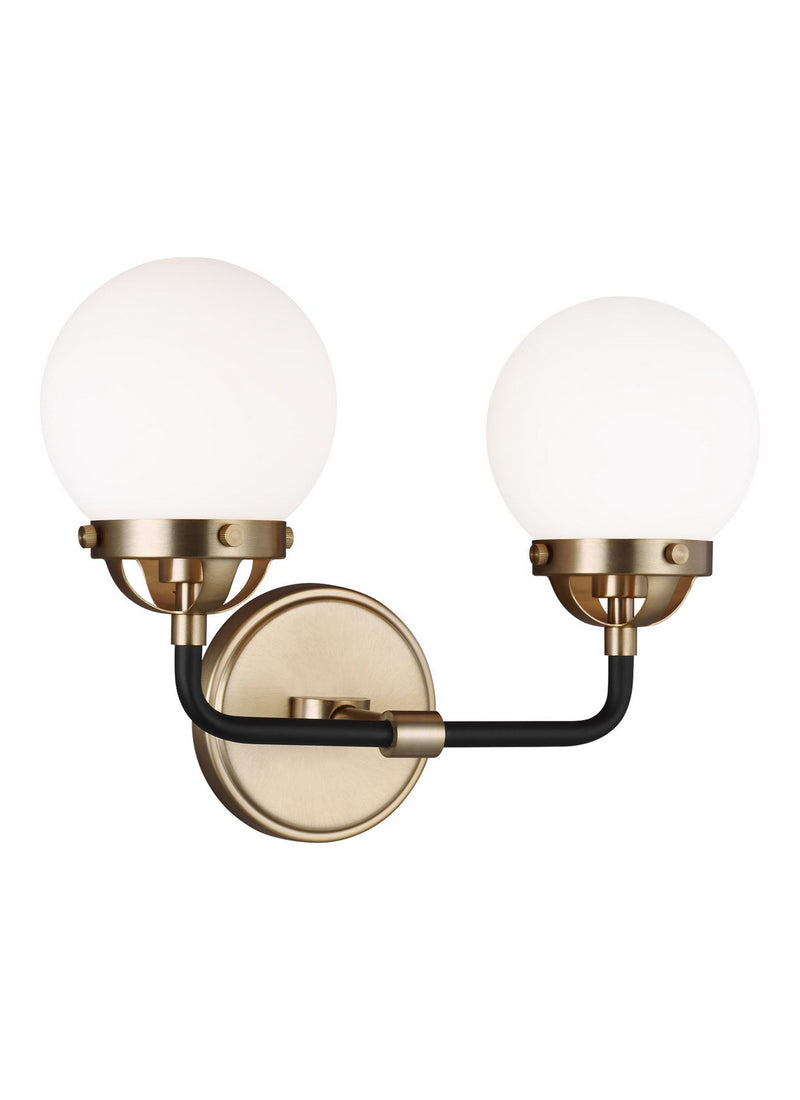 Visual Comfort Studio 4487902EN-848 Two Light Wall / Bath, Satin Brass