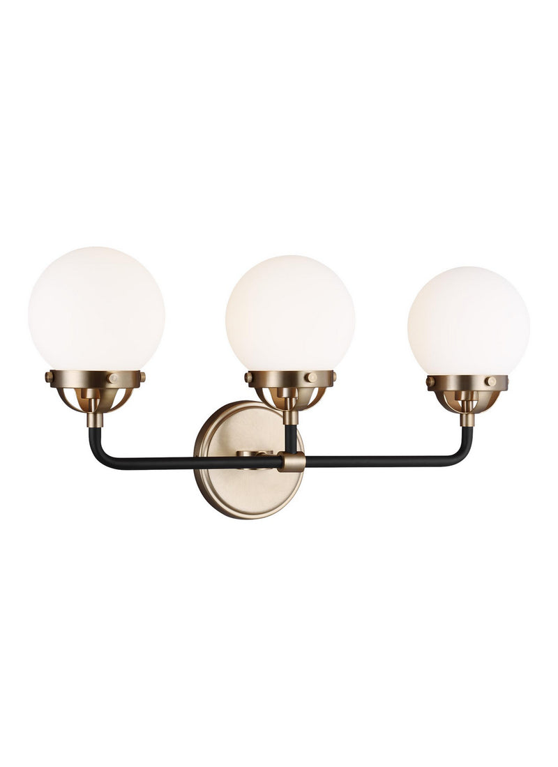 Visual Comfort Studio 4487903-848 Three Light Wall / Bath, Satin Brass