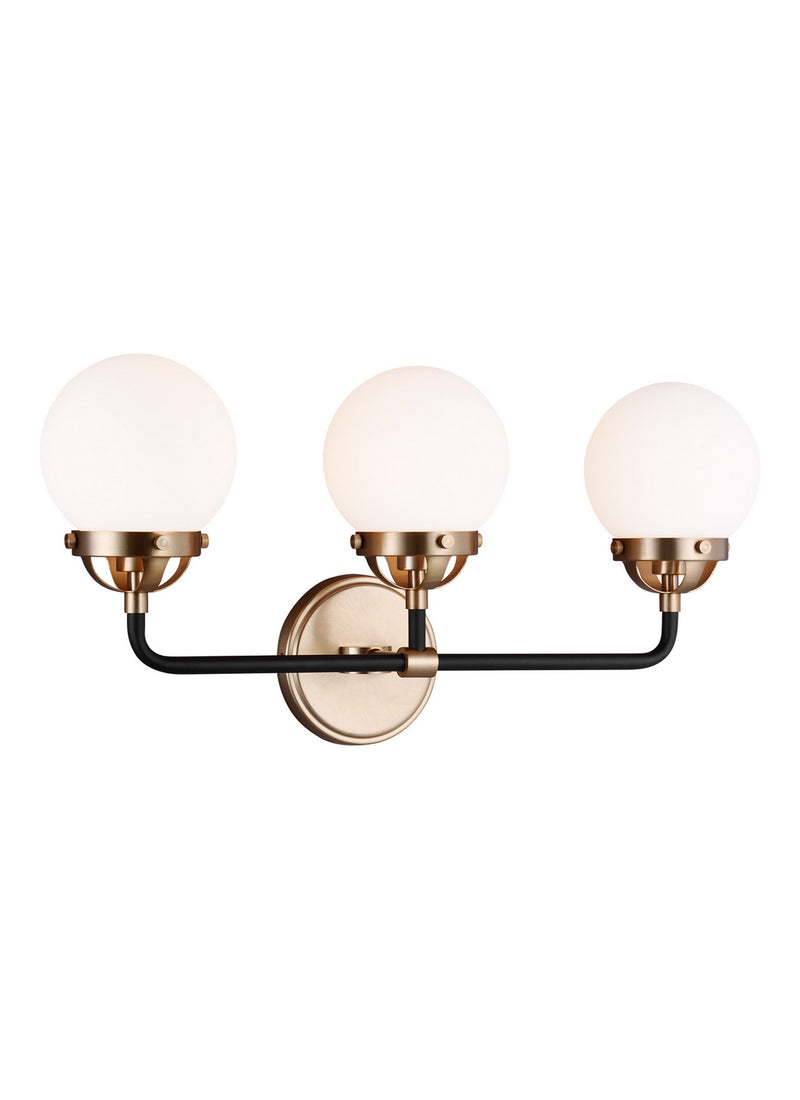 Visual Comfort Studio 4487903EN-848 Three Light Wall / Bath, Satin Brass