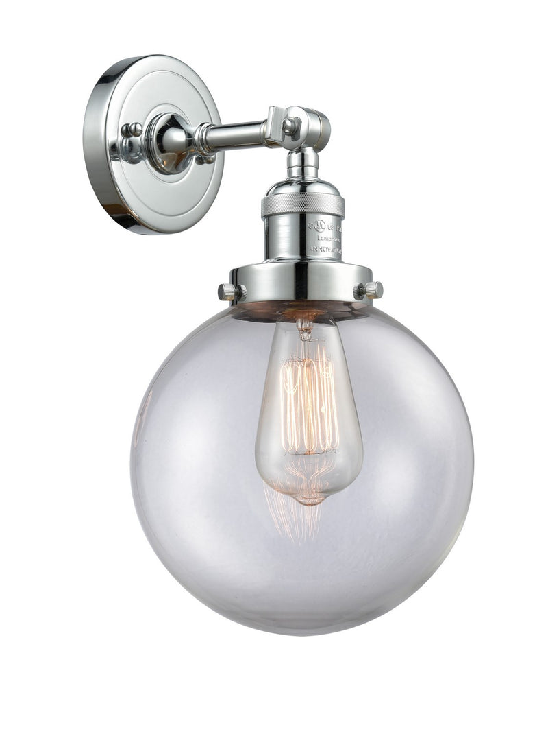 Innovations 203-PC-G202-8-LED LED Wall Sconce, Polished Chrome