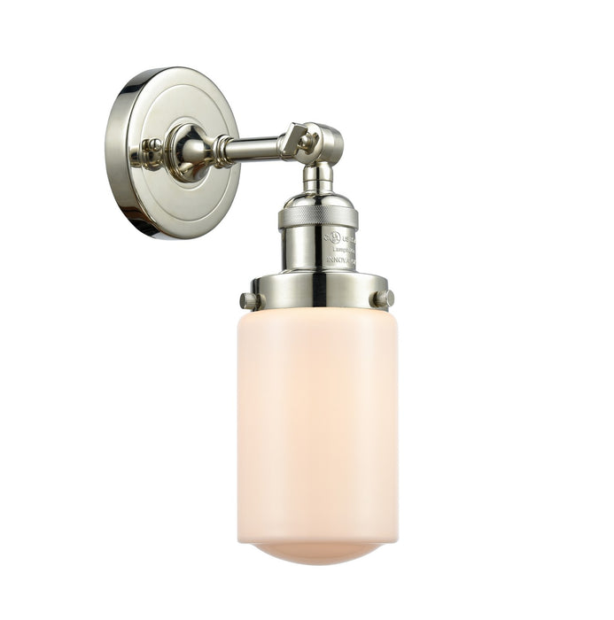 Innovations 203-PN-G311 One Light Wall Sconce, Polished Nickel