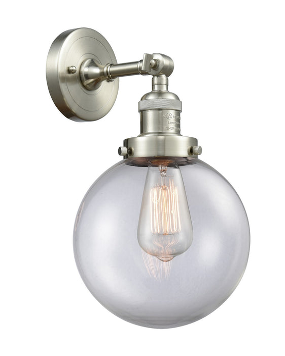 Innovations 203-SN-G202-8-LED LED Wall Sconce, Brushed Satin Nickel