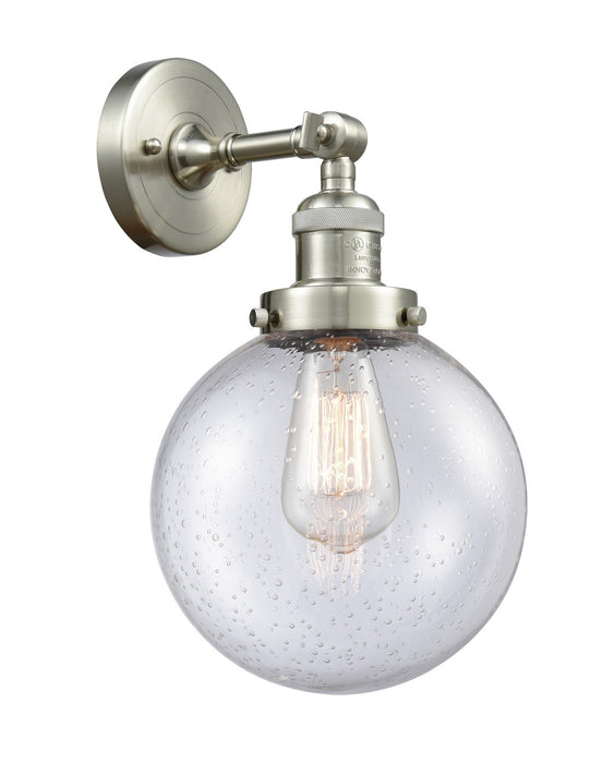 Innovations 203-SN-G204-8-LED LED Wall Sconce, Brushed Satin Nickel