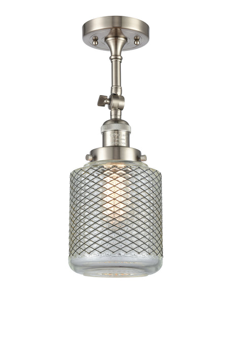 Innovations 203-SN-G262 One Light Wall Sconce, Brushed Satin Nickel