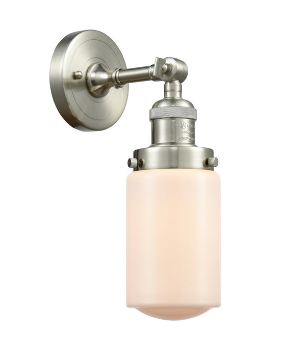 Innovations 203-SN-G311 One Light Wall Sconce, Brushed Satin Nickel
