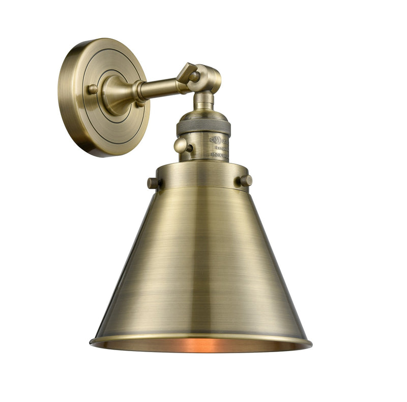 Innovations 203SW-AB-M13-AB-LED LED Wall Sconce, Antique Brass