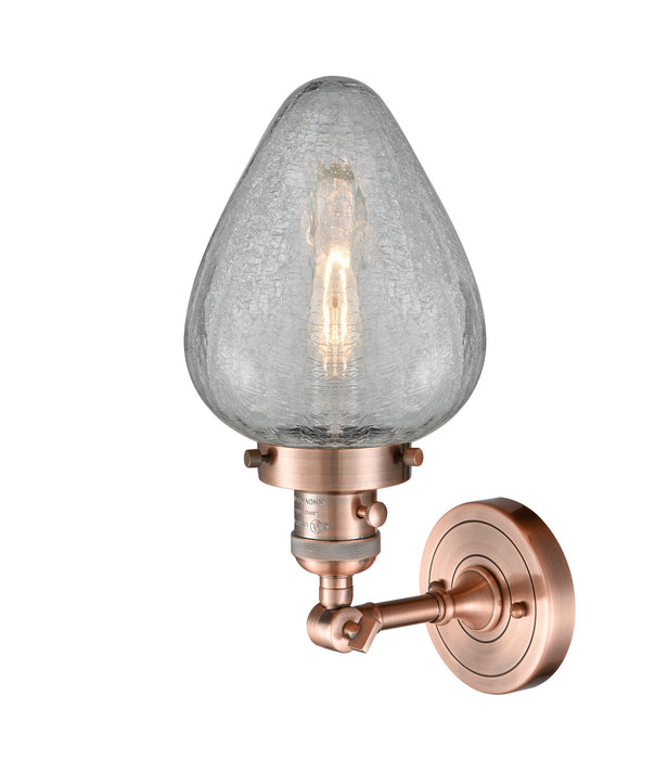 Innovations 203SW-AC-G165 One Light Wall Sconce, Antique Copper