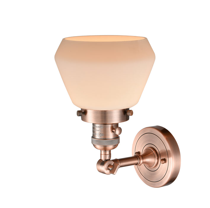 Innovations 203SW-AC-G171 One Light Wall Sconce, Antique Copper