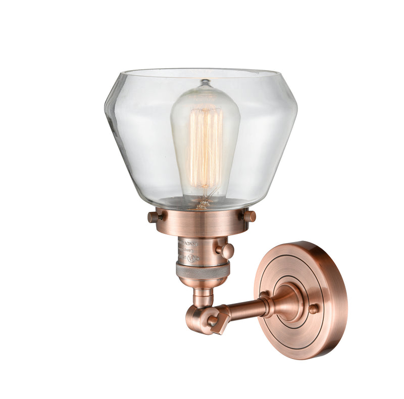 Innovations 203SW-AC-G172 One Light Wall Sconce, Antique Copper