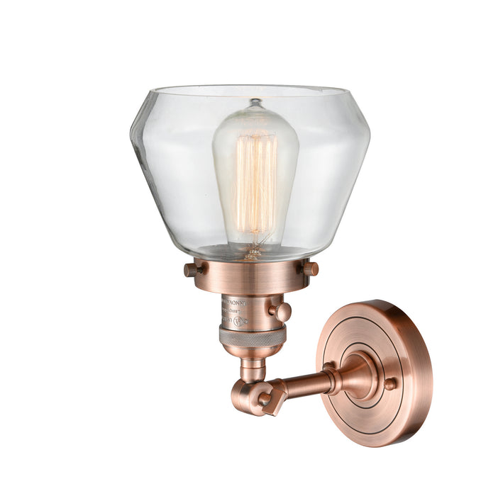 Innovations 203SW-AC-G172 One Light Wall Sconce, Antique Copper
