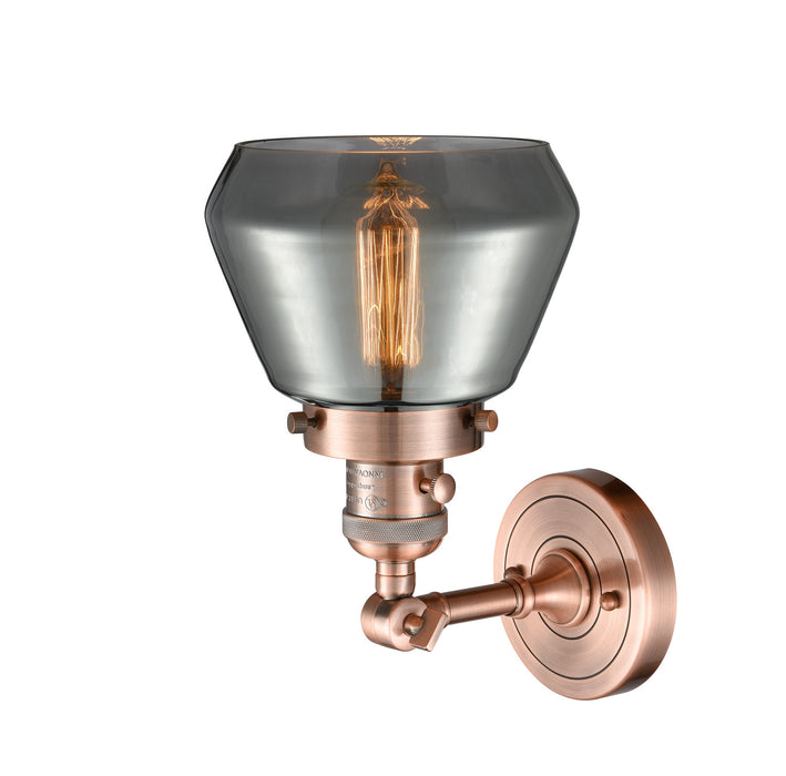 Innovations 203SW-AC-G173 One Light Wall Sconce, Antique Copper