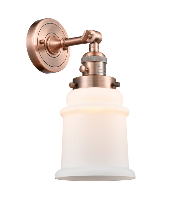 Innovations 203SW-AC-G181 One Light Wall Sconce, Antique Copper