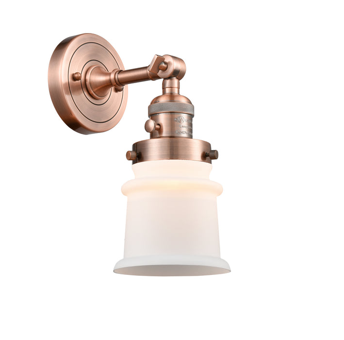 Innovations 203SW-AC-G181S One Light Wall Sconce, Antique Copper