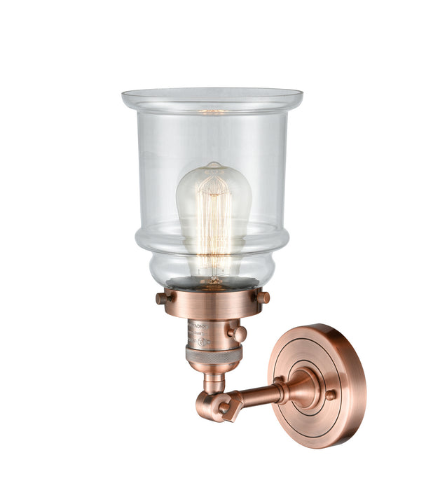 Innovations 203SW-AC-G182 One Light Wall Sconce, Antique Copper