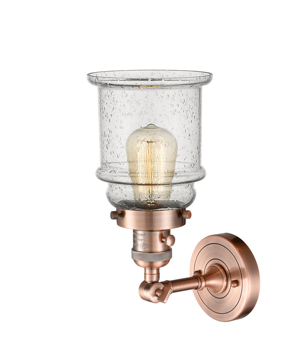 Innovations 203SW-AC-G184 One Light Wall Sconce, Antique Copper
