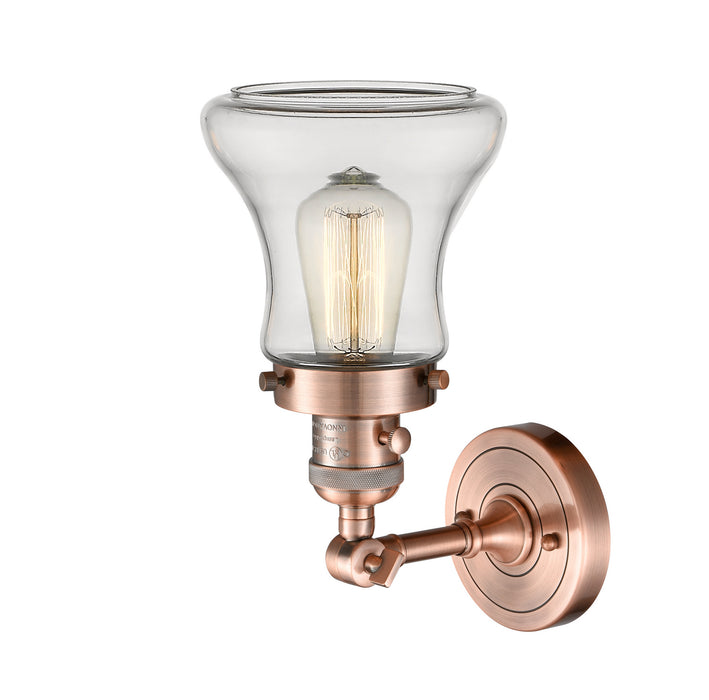 Innovations 203SW-AC-G192 One Light Wall Sconce, Antique Copper