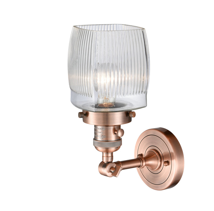 Innovations 203SW-AC-G302 One Light Wall Sconce, Antique Copper