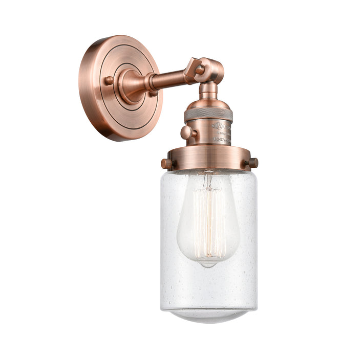 Innovations 203SW-AC-G314 One Light Wall Sconce, Antique Copper