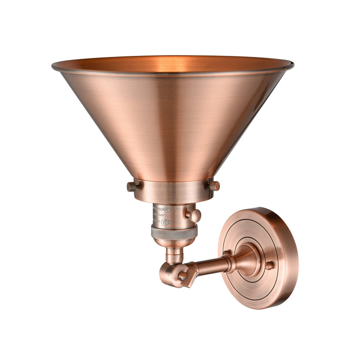 Innovations 203SW-AC-M10-AC One Light Wall Sconce, Antique Copper