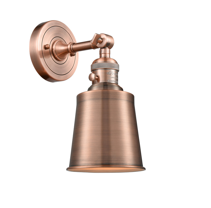 Innovations 203SW-AC-M9-AC One Light Wall Sconce, Antique Copper