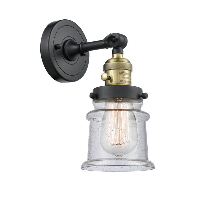 Innovations 203SW-BAB-G184S One Light Wall Sconce, Black Antique Brass