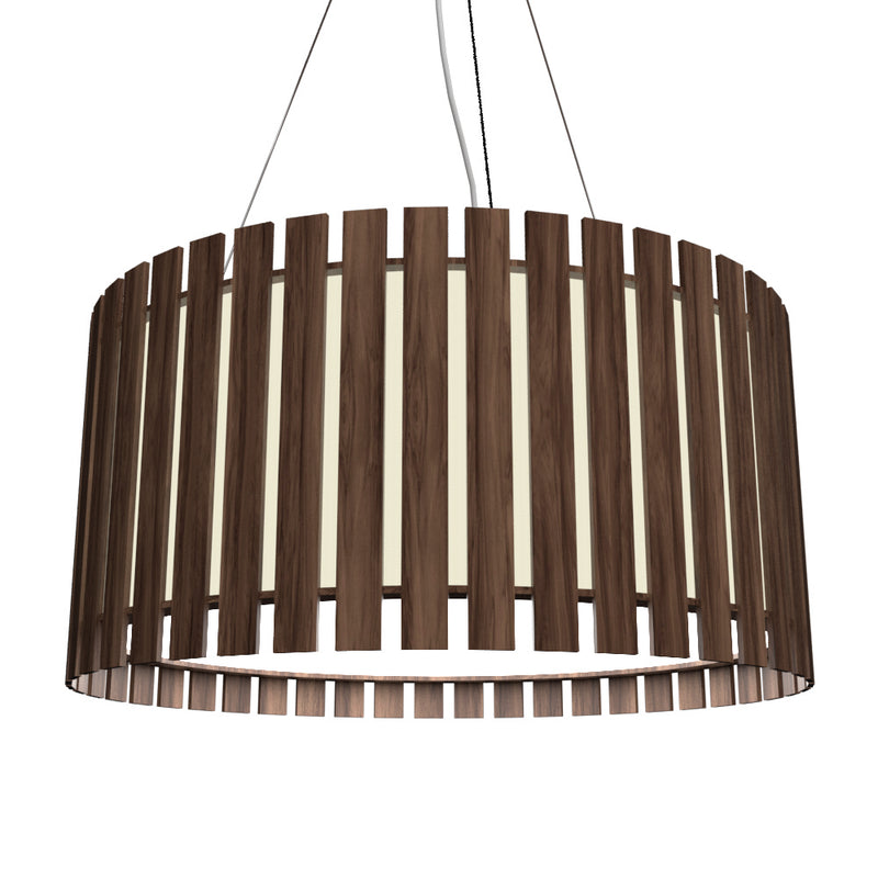 Accord Lighting 1093.18 Three Light Pendant, American Walnut