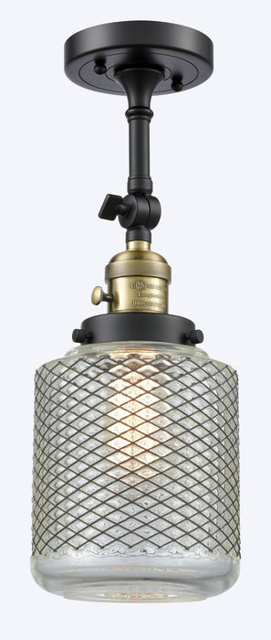 Innovations 203SW-BAB-G262 One Light Wall Sconce, Black Antique Brass