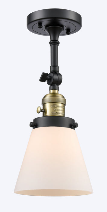 Innovations 203SW-BAB-G61 One Light Wall Sconce, Black Antique Brass