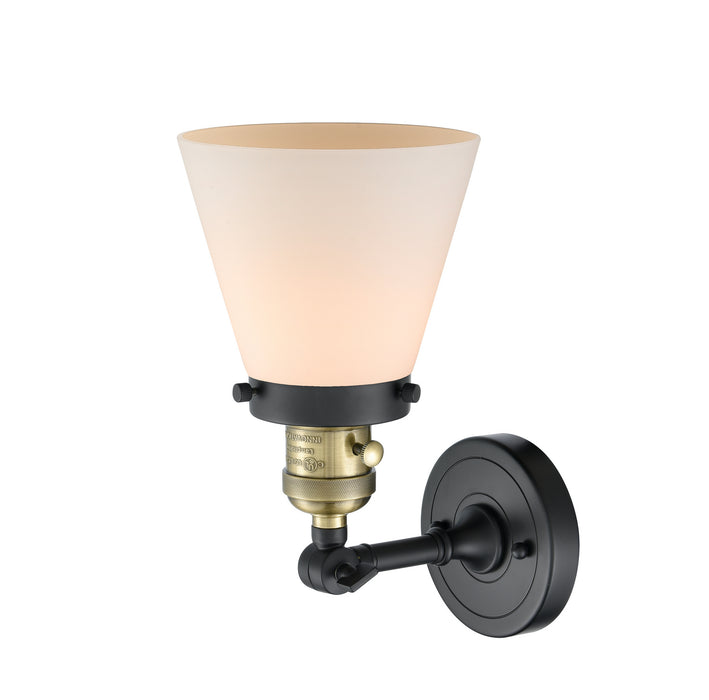 Innovations 203SW-BAB-G61 One Light Wall Sconce, Black Antique Brass