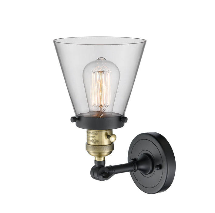 Innovations 203SW-BAB-G62 One Light Wall Sconce, Black Antique Brass
