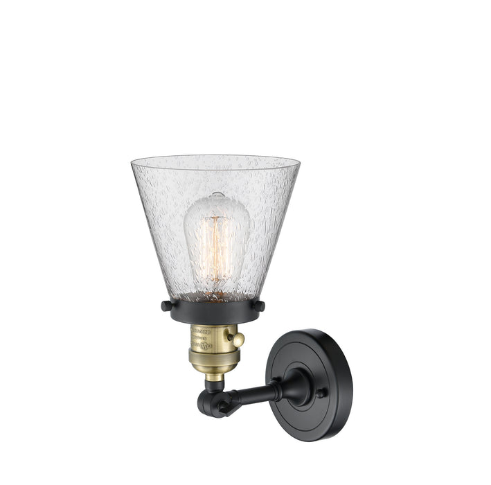 Innovations 203SW-BAB-G64 One Light Wall Sconce, Black Antique Brass