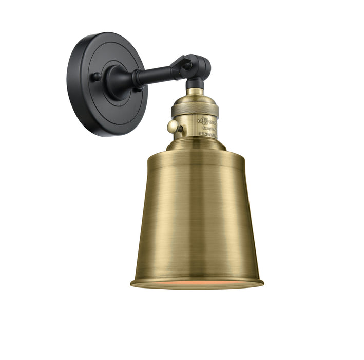 Innovations 203SW-BAB-M9-AB One Light Wall Sconce, Black Antique Brass