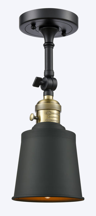 Innovations 203SW-BAB-M9-BK One Light Wall Sconce, Black Antique Brass