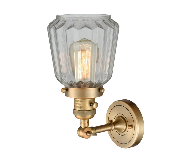 Innovations 203SW-BB-G142 One Light Wall Sconce, Brushed Brass