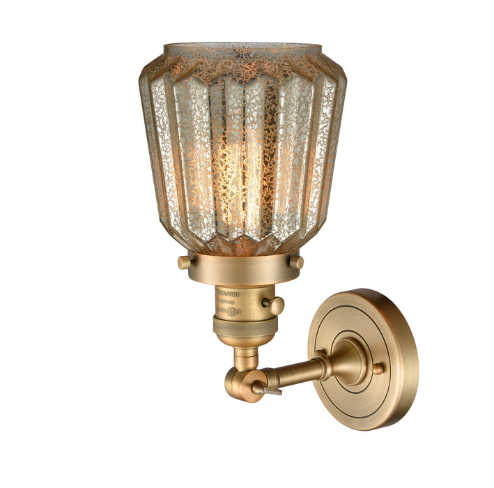 Innovations 203SW-BB-G146 One Light Wall Sconce, Brushed Brass